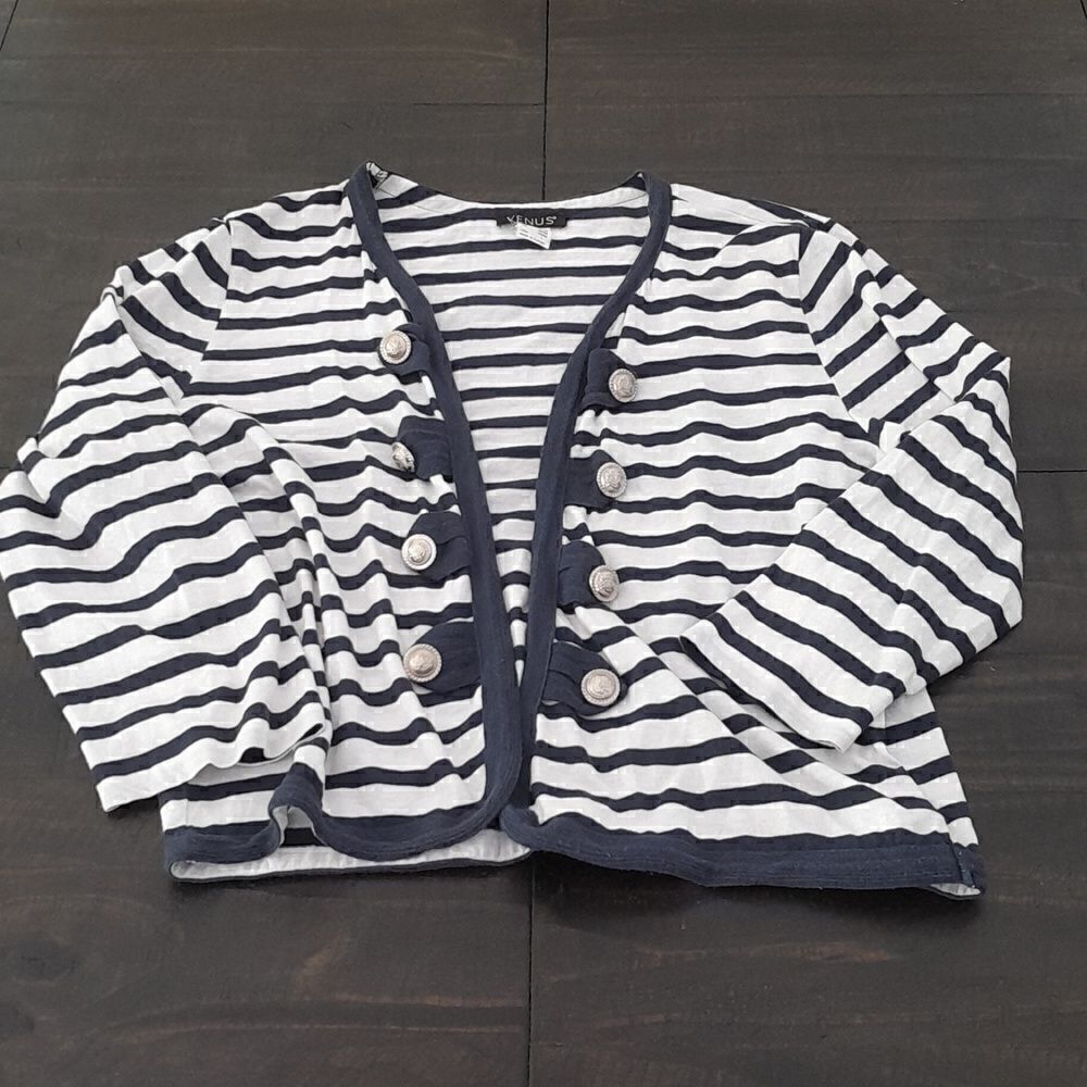 Venus mid sleeve nautical layover jacket